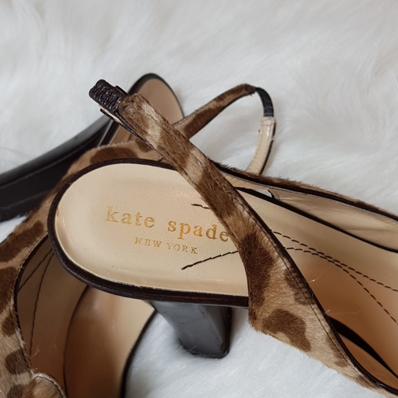 Kate spade  leopard heels Women's shoes size 7.5B - Picture 4 of 11